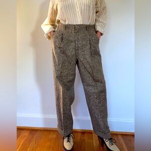 1940's high waisted men's tweed trousers
